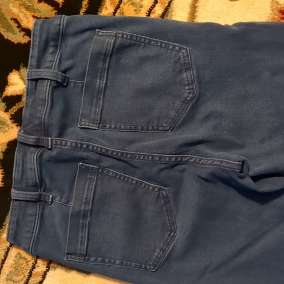 Gap Side Button High Rise Universal Legging Dark Wash 4/27 Short - Picture 4 of 13